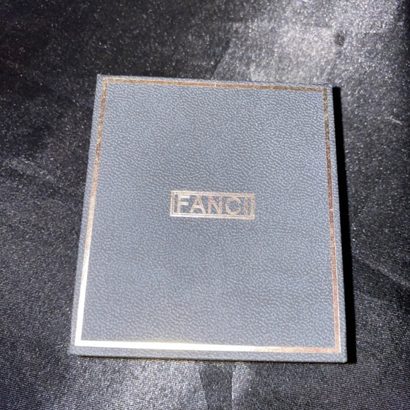 New In Box Fanci Silver Plate Aquarmarine Crystal Cuff Bracelet With Clasp Closu - Picture 8 of 9